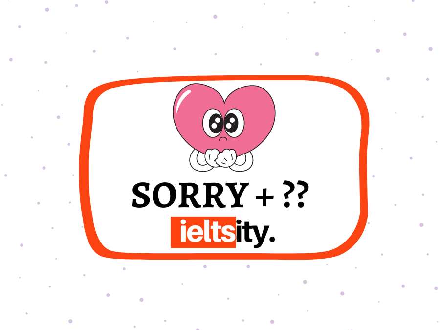Sorry đi với giới từ gì